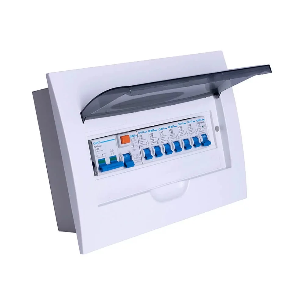 8WAY DIN PVC POPULATED Surface Mounted